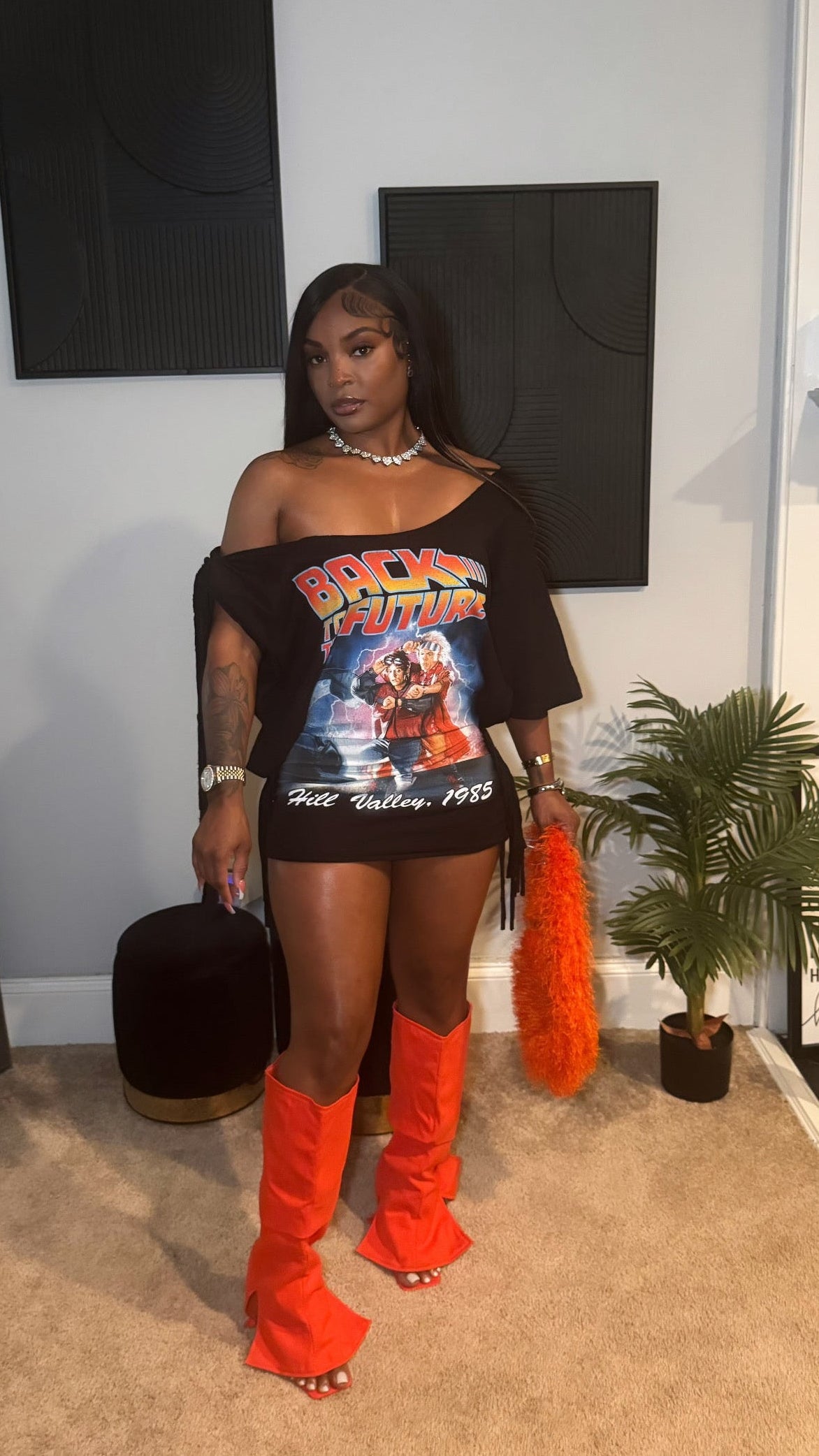 “Back To The Future” Custom Tee Dress